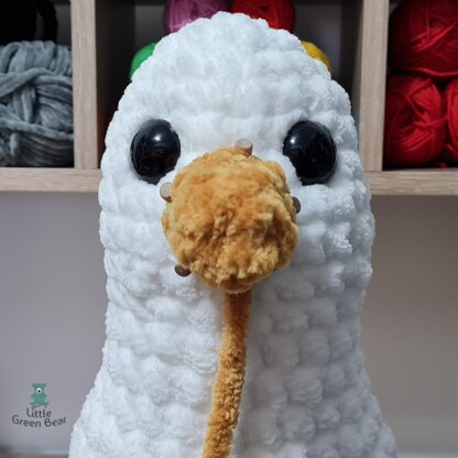 Sidney the Seagull - UK Terminology - Amigurumi