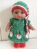 5" Berenguer Santa Dress