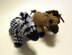 Miniature Zebra and Horse Amigurumi Plush Toy