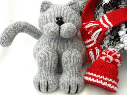 Knitting PATTERN Cat Baby Kids Toys