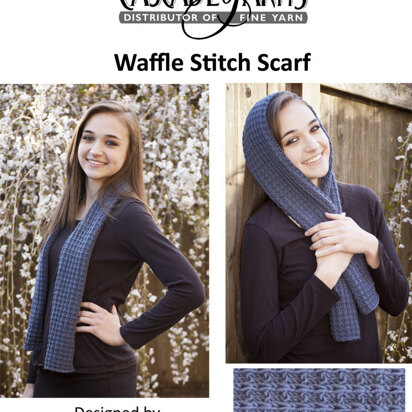 Waffle Stitch Scarf in Cascade Elysian - W524