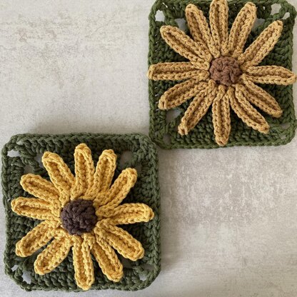 Rudbeckia Flower Granny Square