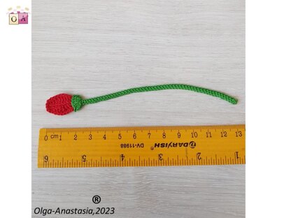 Poppy flower bud crochet