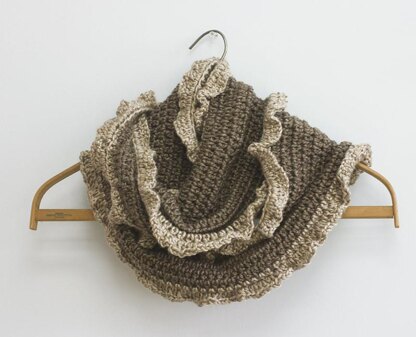 Ruffle Infinity Scarf Crochet Pattern