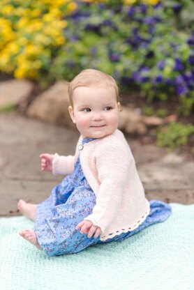 Rosy Scalloped Cardigan