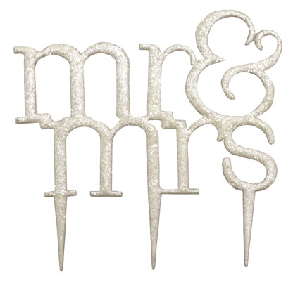 PME Cake Topper Cutter - Mr. & Mrs. Modern