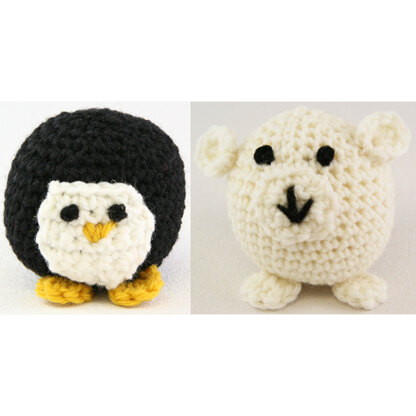 353 Crocheted Penguin and Polar Bear - Free Toys Crochet Pattern for Kids in Valley Yarns Northampton