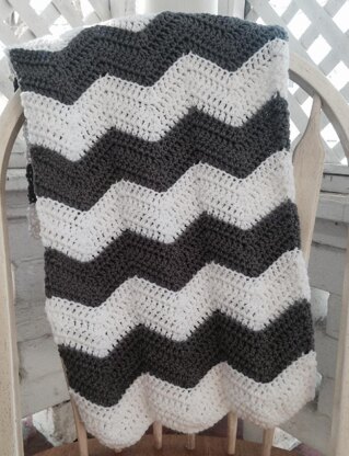 Ripples and Ridges Baby Blanket