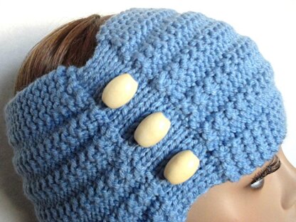 Knitting PATTERN Headband Womens Ear Warmer