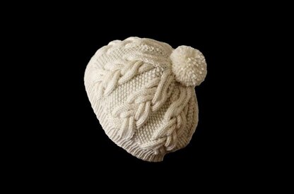 Milky White Cables Hat