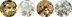 Tonic Studios Nuvo Pure Sheen Confetti 4/Pkg - Golden Years