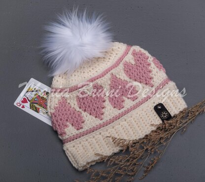 Queen of Hearts Beanie