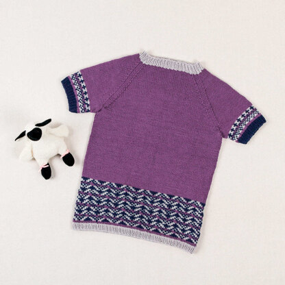 #1338 Royal Star -  Jumper Knitting Pattern for Kids in Valley Yarns Valley Superwash DK