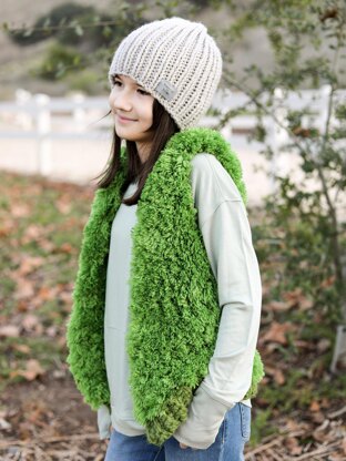 Green clearance fur vest