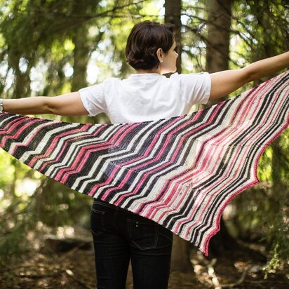 Stripe it Away Shawl