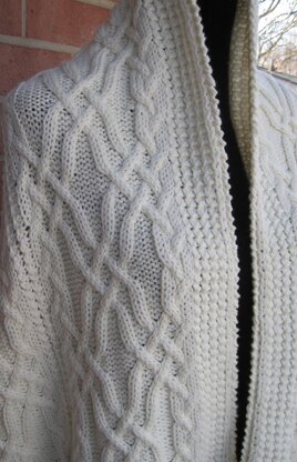 North Bay Cabled Shawl