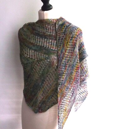 One skein kite shawl