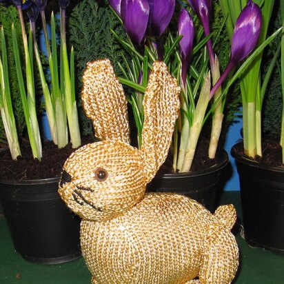 Golden Bunny Rabbit Easter Toy