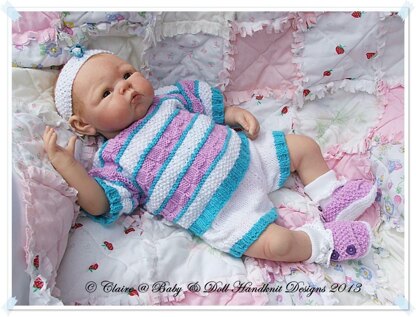 Sweater Set 16-22” dolls/newborn/0-3m baby