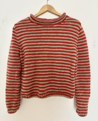 Skinny Stripe Roll Neck