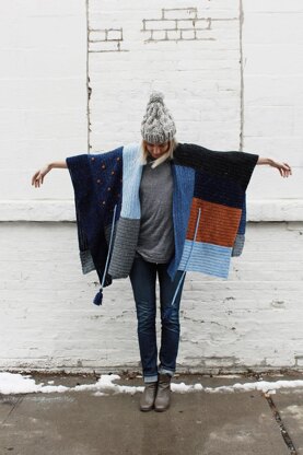 Shades of Indigo Poncho