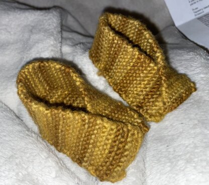 Fortune Cookie Baby Booties