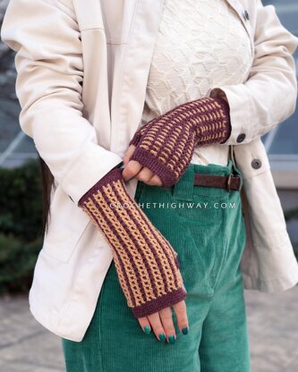 Kaleidoscope Fingerless Mittens