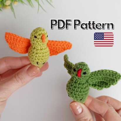Crochet birds pattern, amigurumi bird pattern