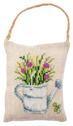 Vervaco Deco Cushion Garden Set Of 3 Cross Stitch Kit - 11cm X 13cm/4.4in X 5.2in