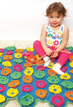 Blossom Blanket in Red Heart Sport - CTMAY11 - 71 - Downloadable PDF