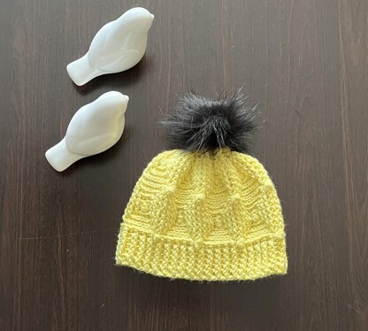 Pretty Diamonds Beanie & Cowl Set N 630