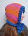 Stripe Hood/Bonnet with tie