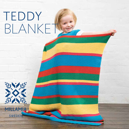 "Teddy Blanket" - Blanket Beginners Knitting Pattern For Home - Blanket Knitting Pattern For Home in MillaMia Naturally Soft Merino