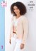 Cardigans and Top in  King Cole Finesse Cotton Silk DK - 5878 - Leaflet