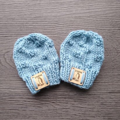 Mini Waves Baby Mittens