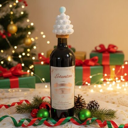 Christmas Tree Crochet Pattern, Crochet Pattern Bottle Topper, No Sew Crochet Pattern