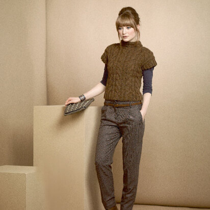 Cap Sleeve Sweater in Schachenmayr Tweed Deluxe - 1819