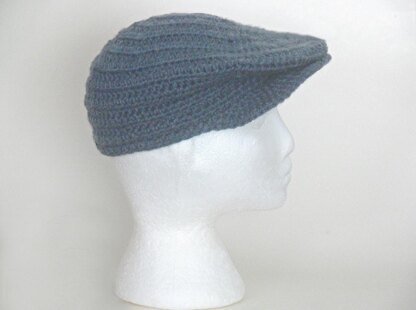 Crochet Baby Flat Cap Golf Cap