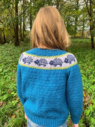 Textured Jumper With Hedgehog Yoke