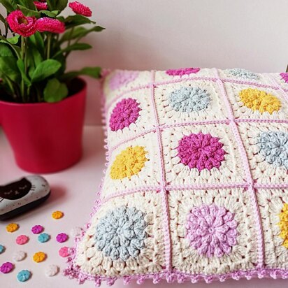 Dahlias in Bloom Cushion