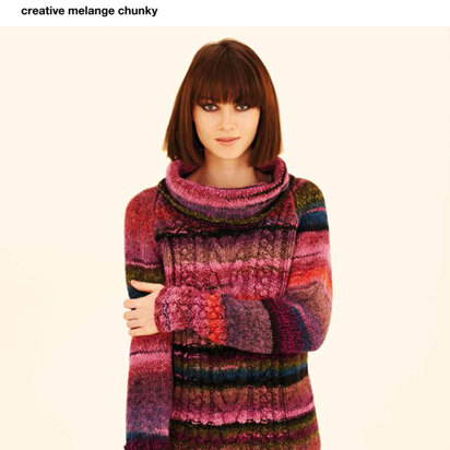 Raglan Tunic & Raglan Sweater in Rico Creative Melange Chunky - 268