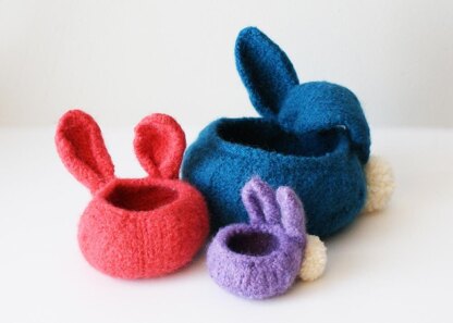 Felted Bunny Bowls (bowls002)