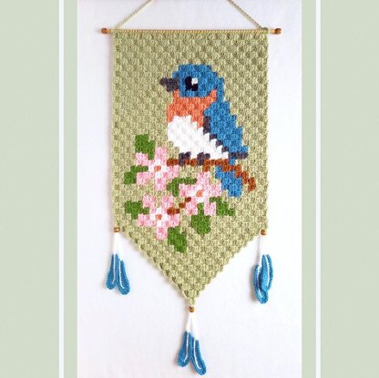 Spring Bluebird Banner