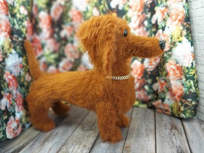 Realistic Dachshund Dog Amigurumi