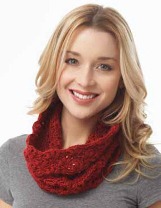 Lacy Cluster Cowl in Caron Simply Soft - Downloadable PDF