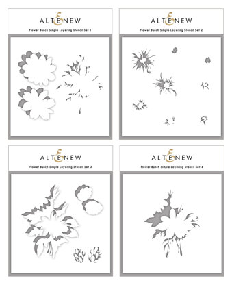 Altenew Flower Bunch Simple Layering Stencil Set (4 in 1)