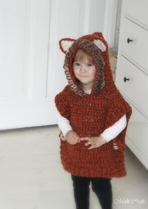 Fox Max poncho crochet pattern