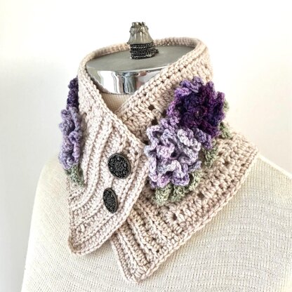 Floral Petunia Lace Scarf