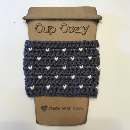 Tiny Hearts Cup Cozy