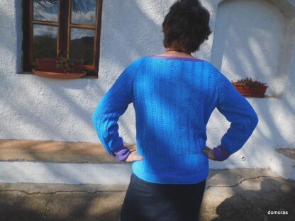 MANDRAZZE RUSTIC, aran-weight cotton sweater